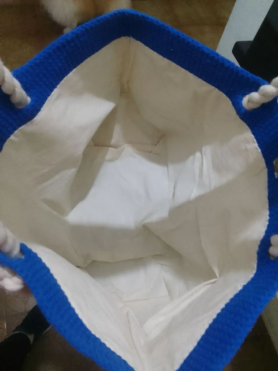 Bolsa de praia em crochê  - Foto 3