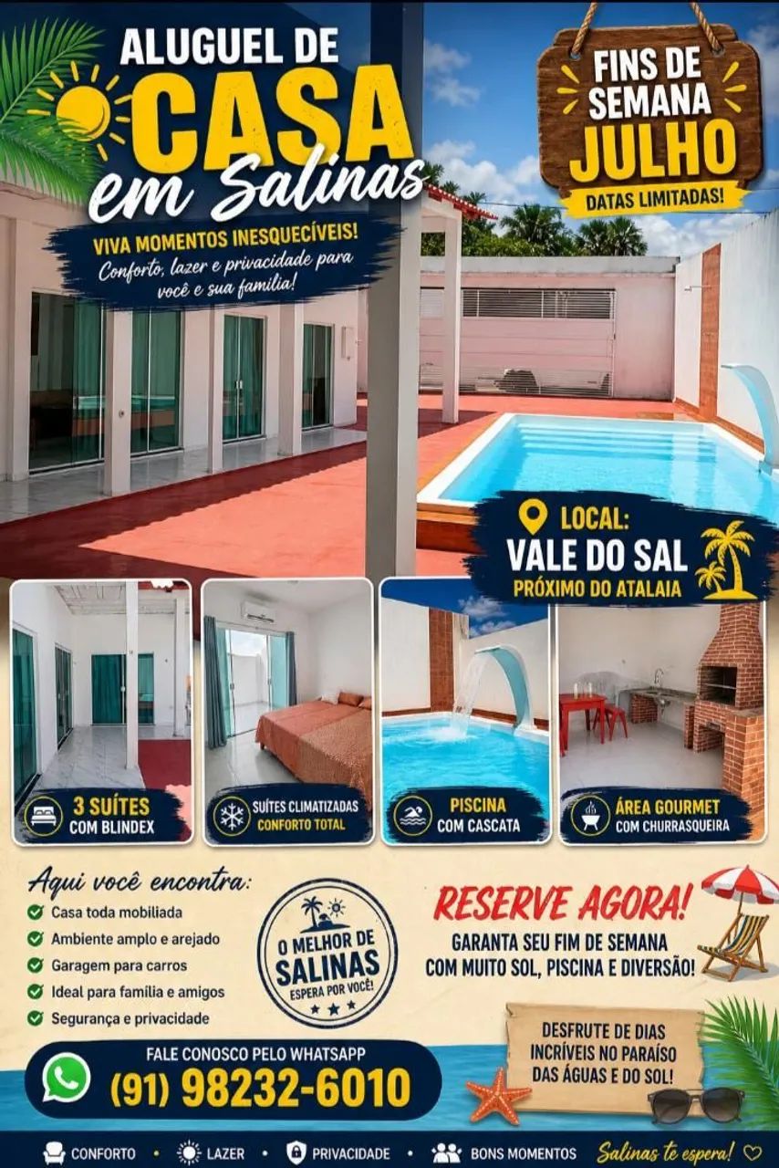 Salinas casas e suítes no Atalaia 