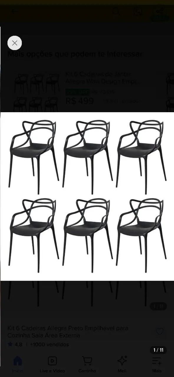 Oportunidade 6 cadeiras 