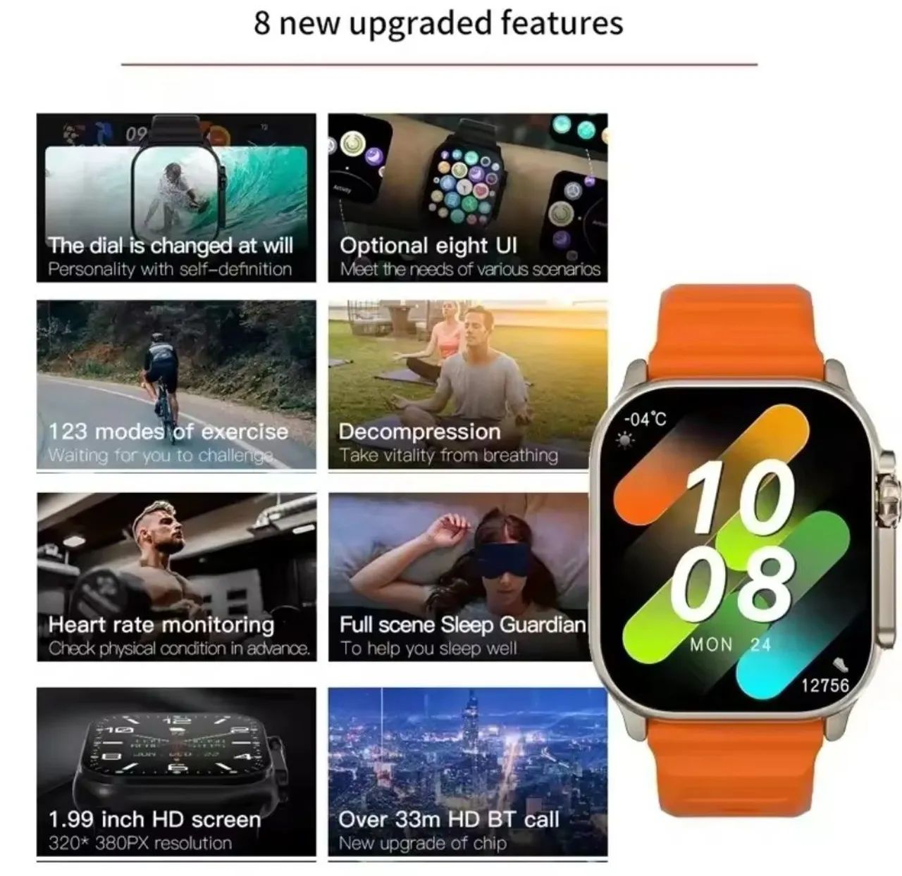 Smartwatch T10 - Relógio inteligente  - Foto 4
