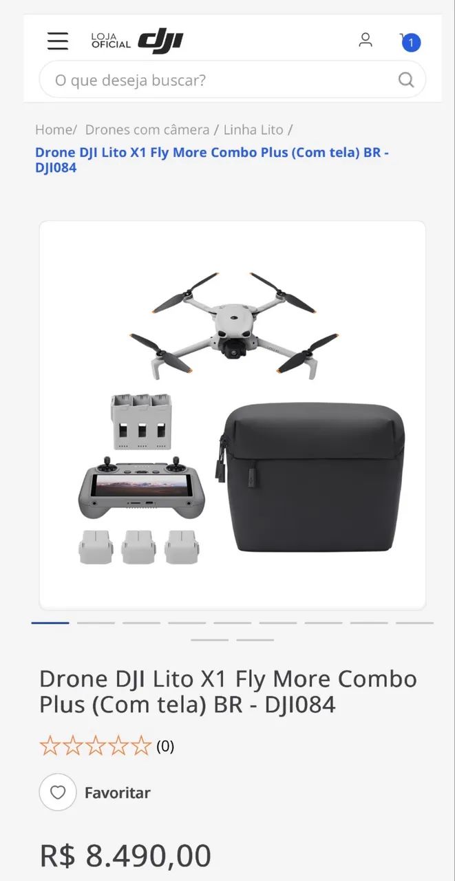 Drone DJI Lito X1 Fly More Combo Plus (Com tela) - Foto 3