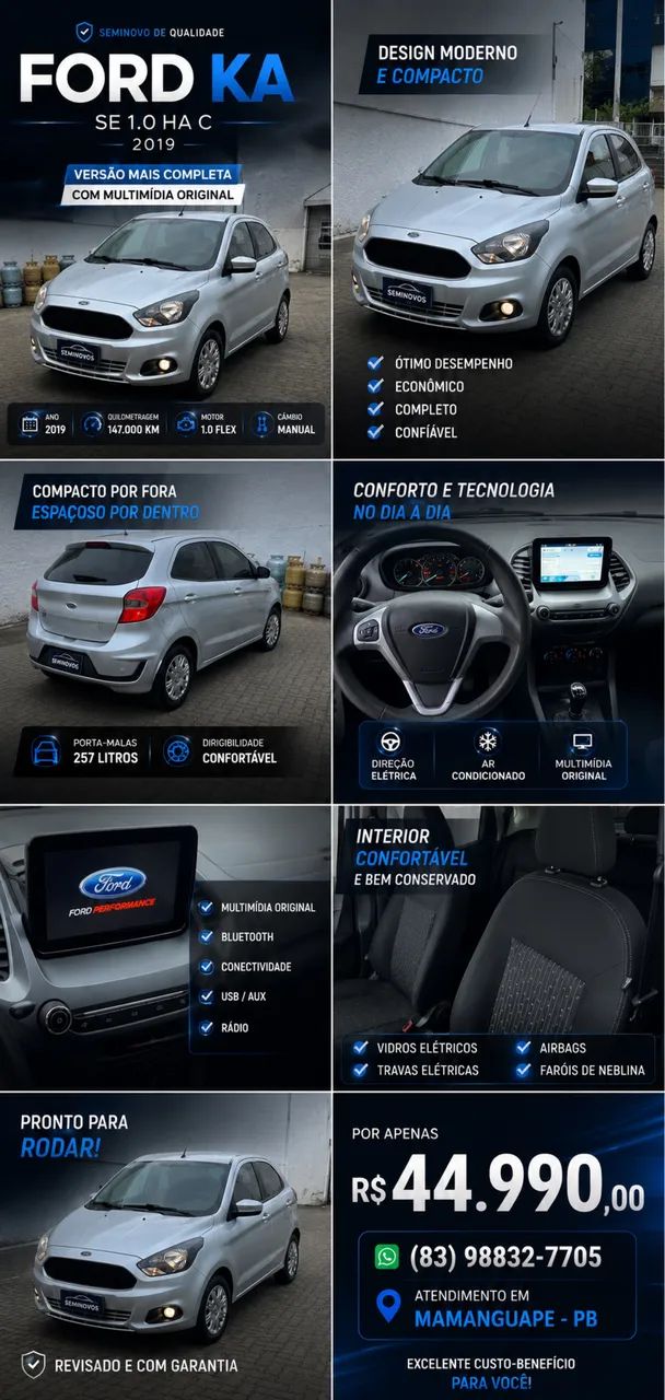 Ford Ka Ka 1.0 SE/SE Plus TiVCT Flex 5p 2019