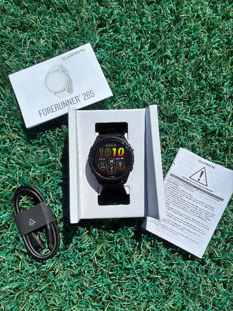 relogio garmin forerunner 265 na caixa
