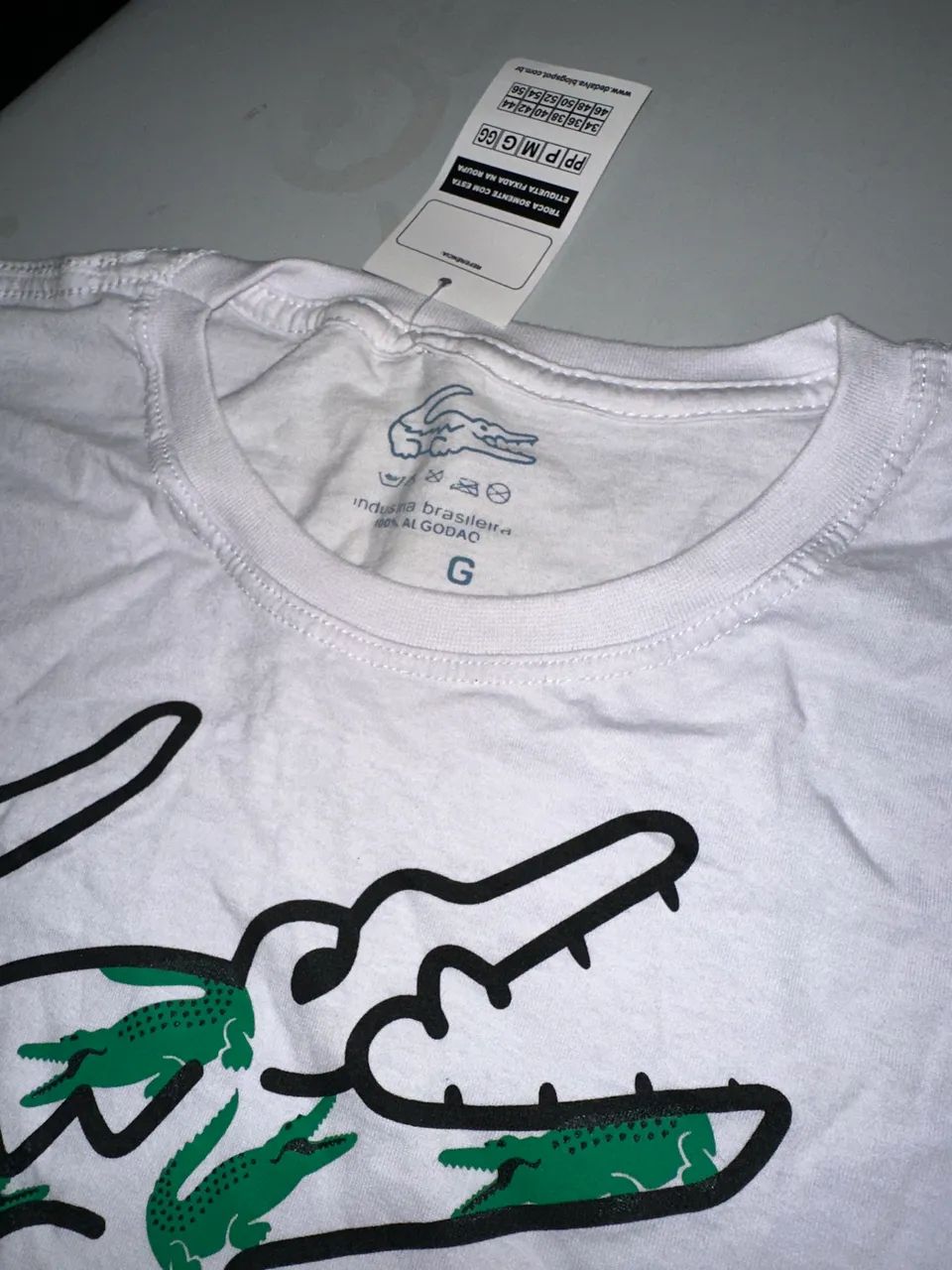 Camiseta Manga Longa Lacoste Branca - Foto 3