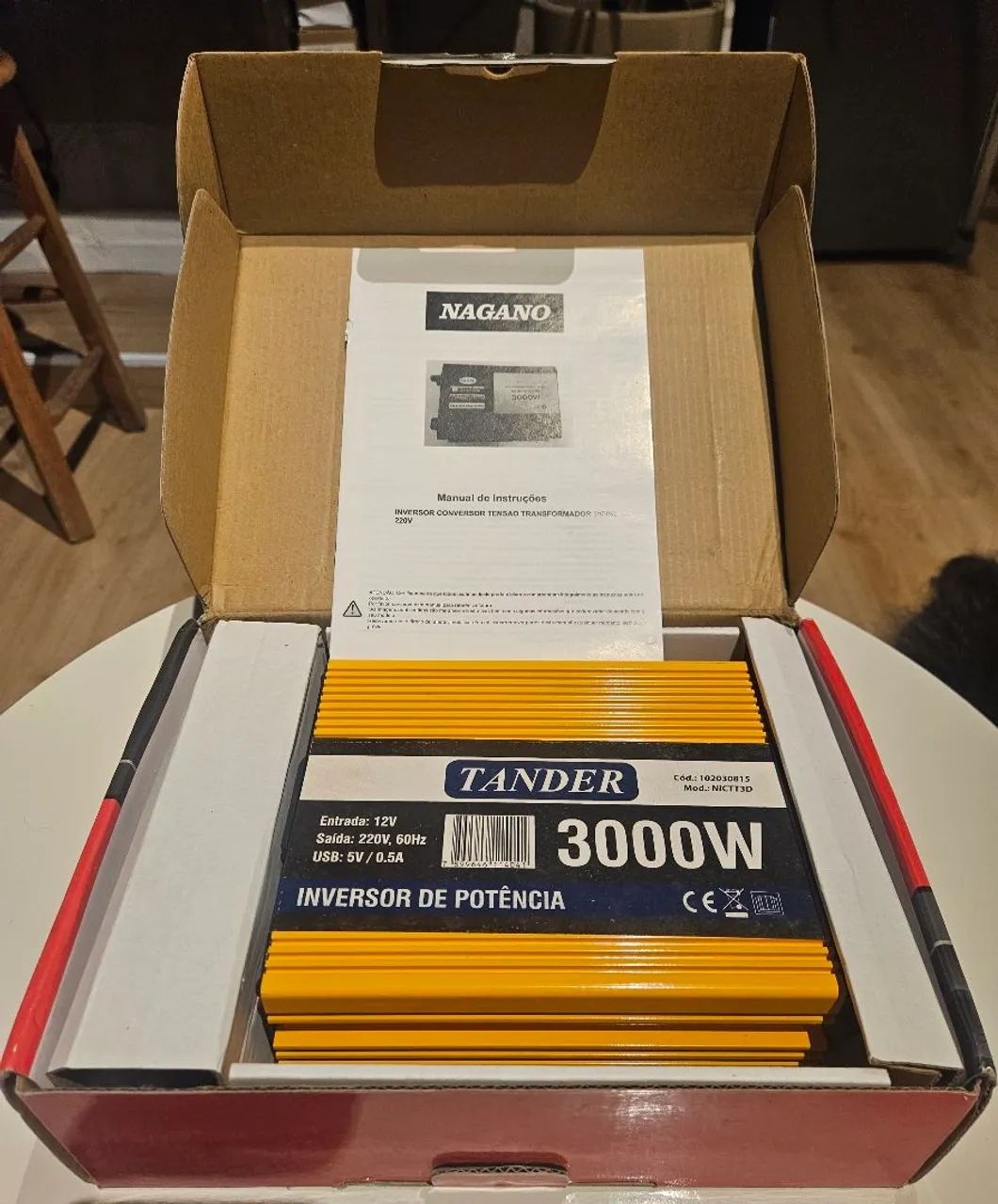 Inversor de Potência Tander 3000W 12V para 220V - Novo na Caixa - Foto 2