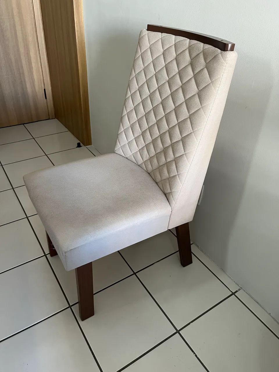 Conjunto de 6 Cadeiras de Jantar Estofadas - Foto 3