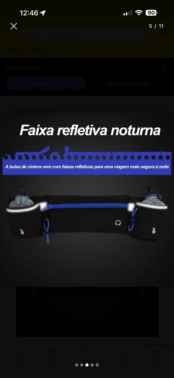 Pochete hidratação corrida novo - Foto 3