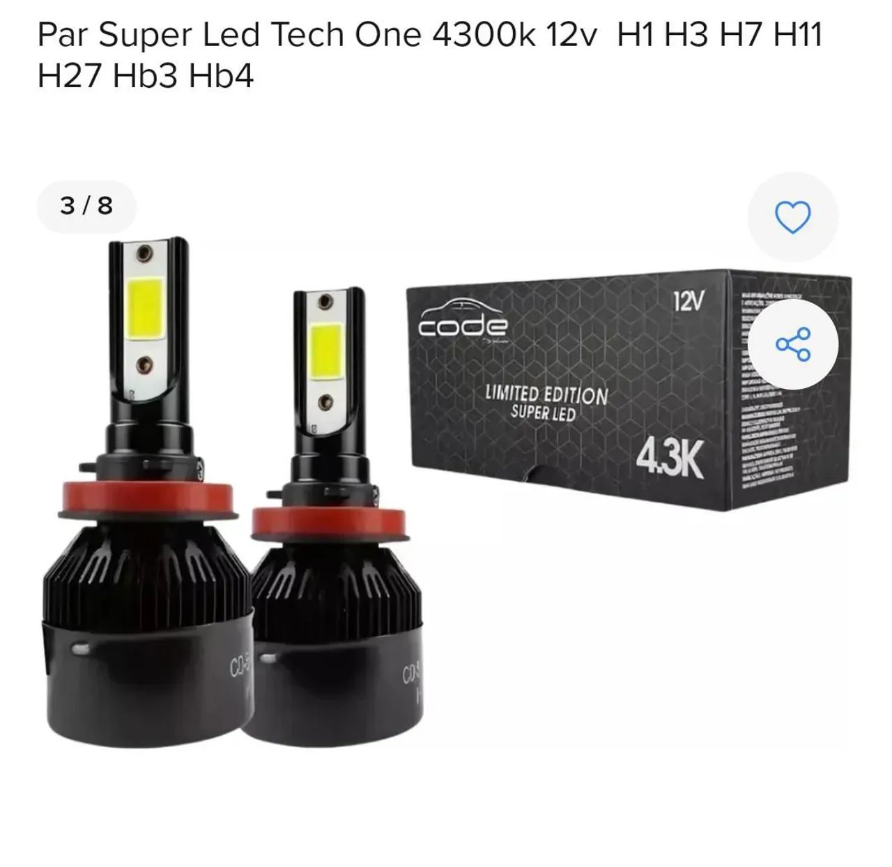Lâmpadas de led para carros, em ótimo estado!! - Foto 4