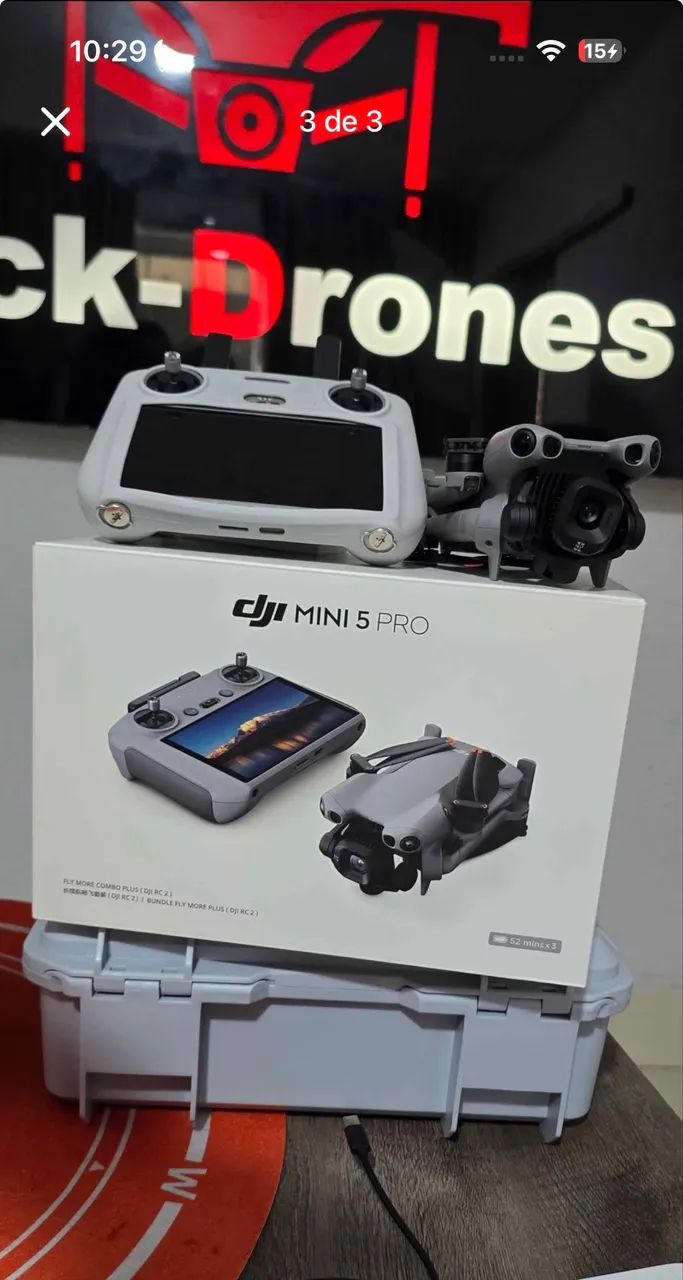 DJI MINI 5 PRO FLY MORE COMBO COM TELA