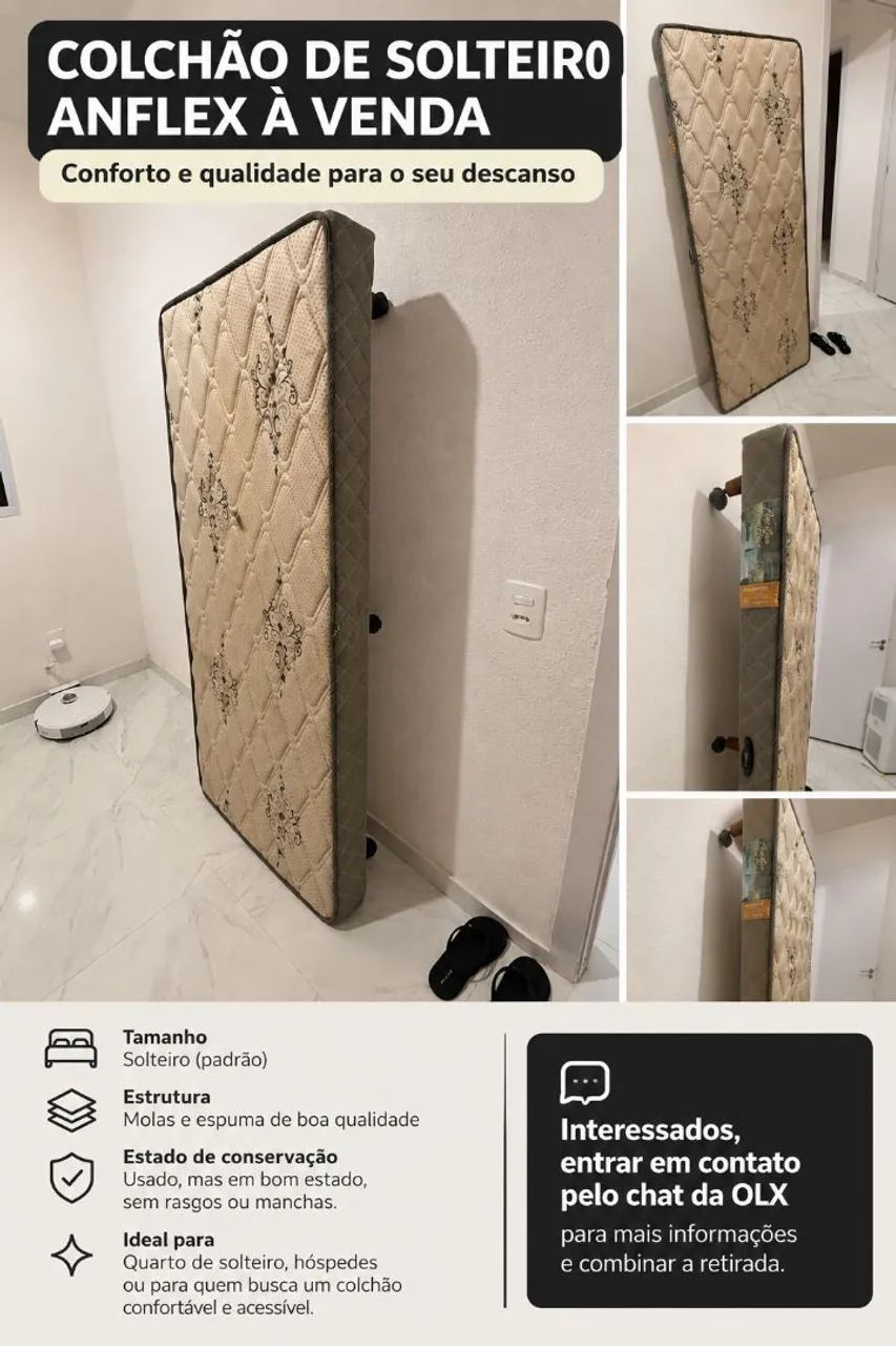 COLCHÃO SOLTEIRO ANFLEX