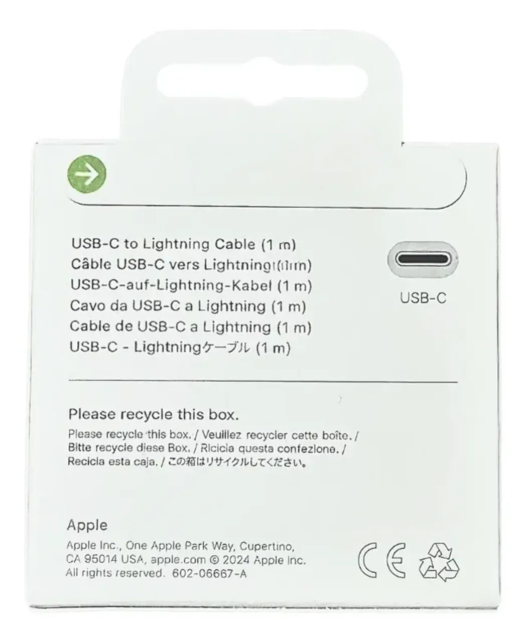 Cabo De Carregamento Iphone Apple Usb-c Lightning Branco - Foto 4
