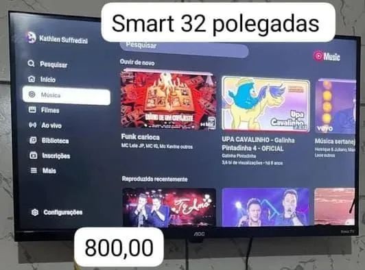 Vendo TV smart TV 43 polegadas valor 1100