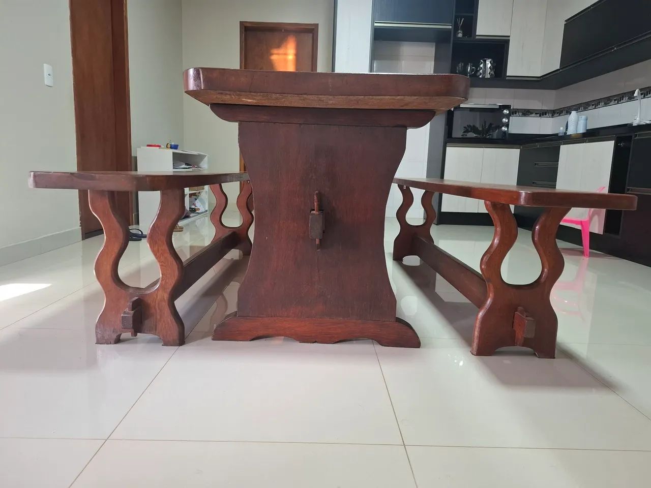 Mesa De Madeira. Angelim Pedra. - Foto 5
