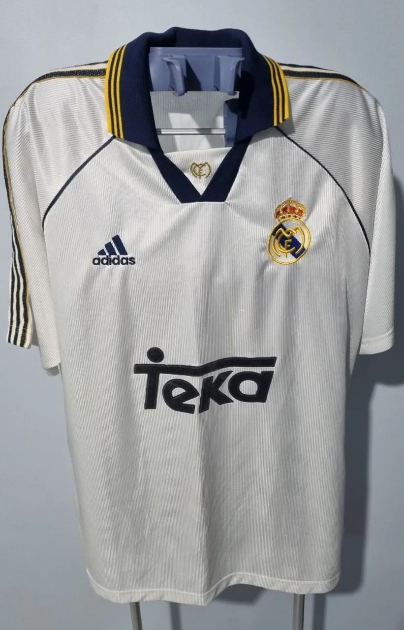 Camisa Real Madrid 1999/ 2000 Oficial de época - Foto 5
