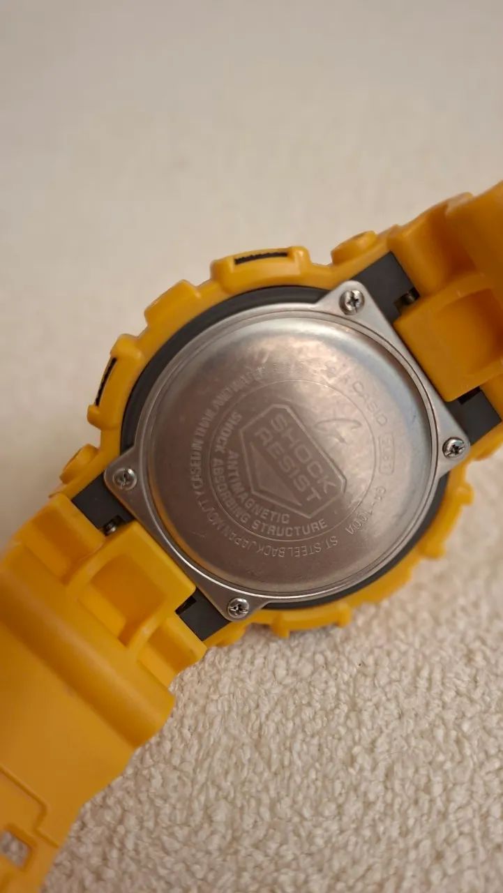 Relógio Casio G-shock Amarelo raro original GA100A - Foto 2