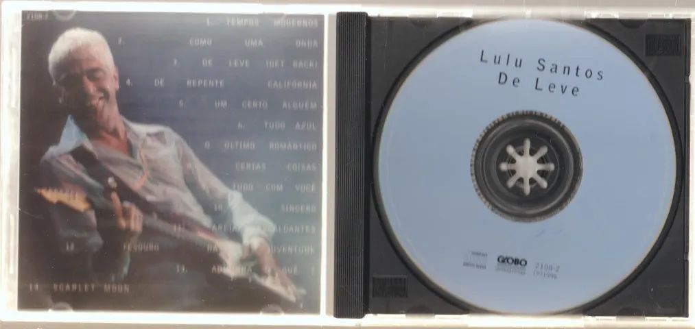 Cd Lulu Santos, De Leve, 1996, Globo WEA - Foto 3