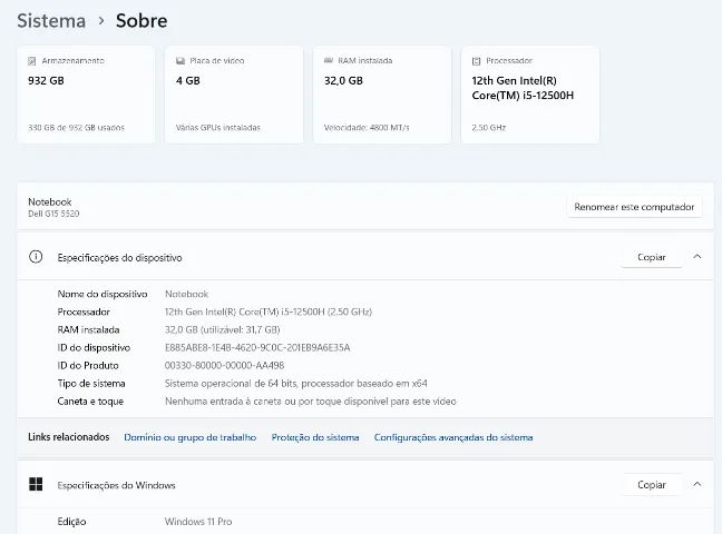 Notebook Dell G15 5520 - Foto 5