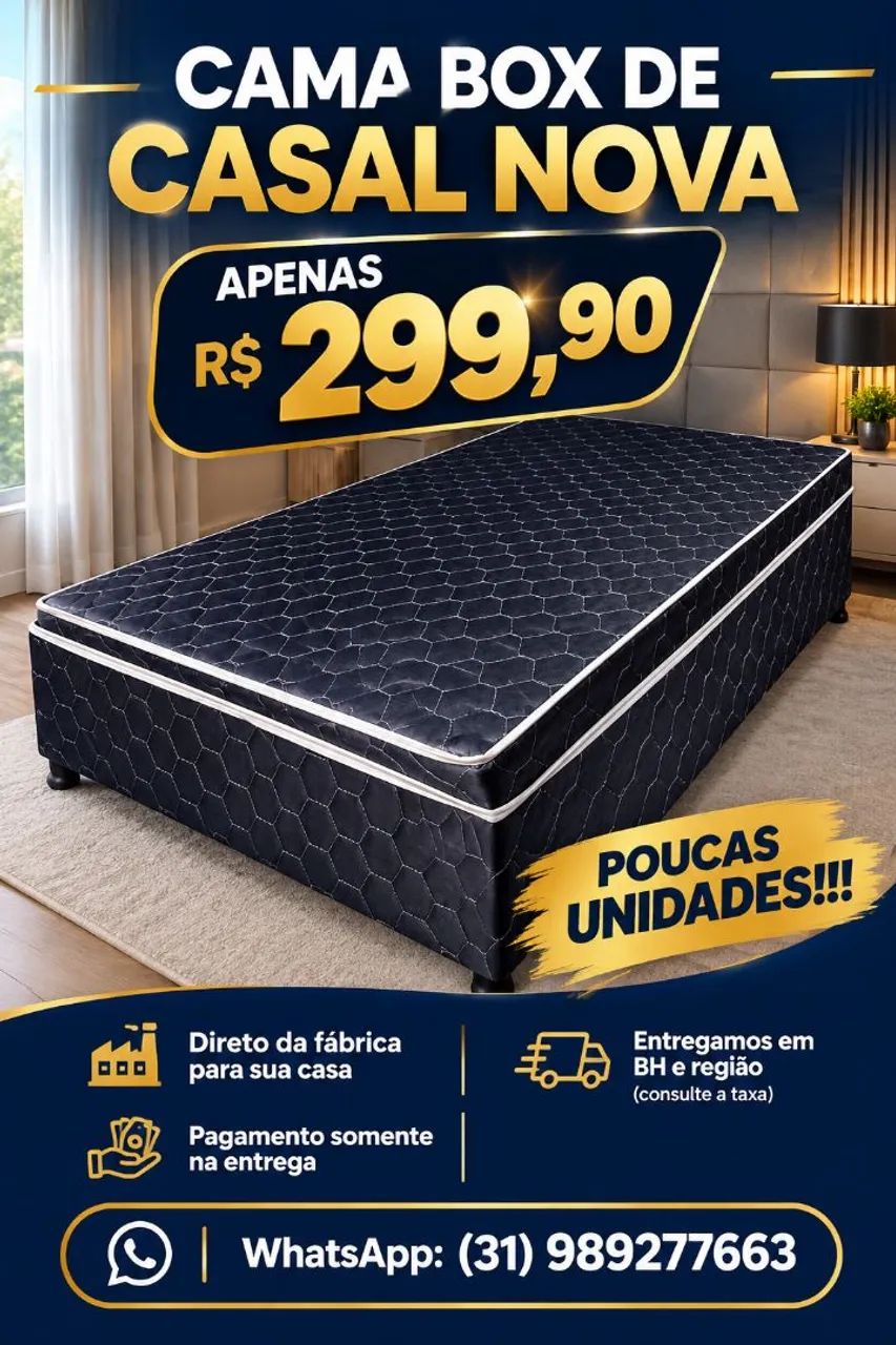 CAMA BOX DE CASAL 