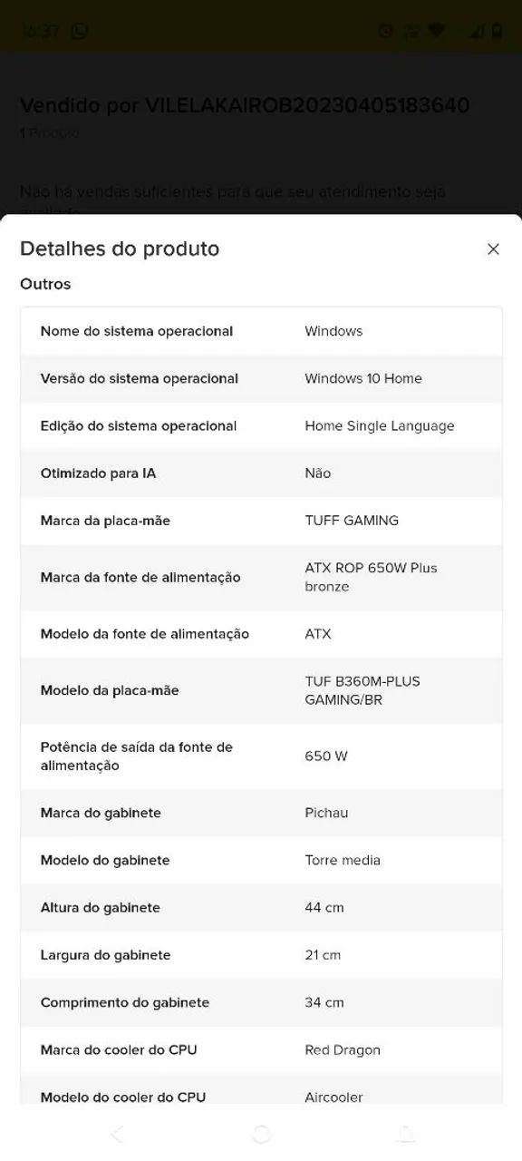 Pc gamer Pichau 3TB/32GB ram - Foto 5