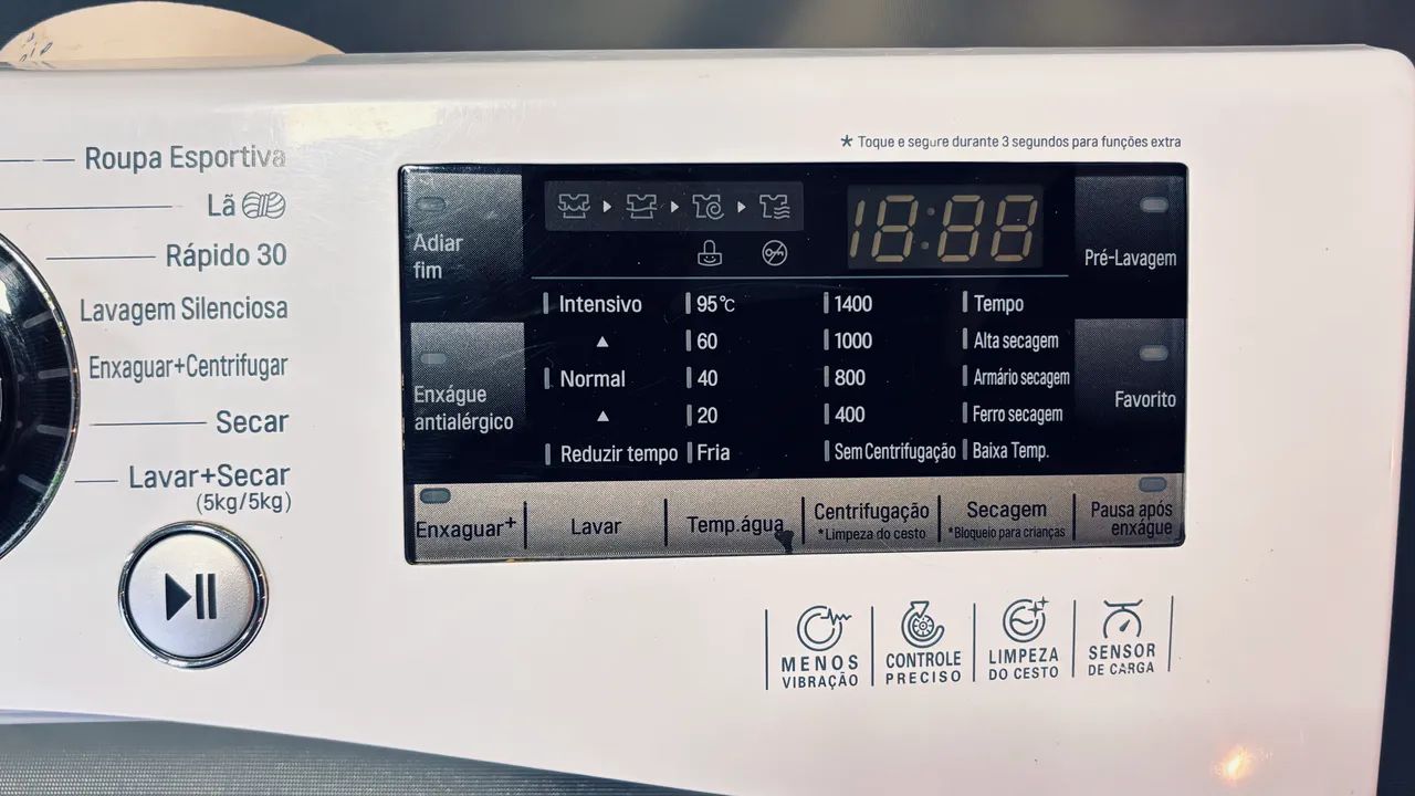 Painel Completo Com Display Lava E Seca Lg 1485 Touch 