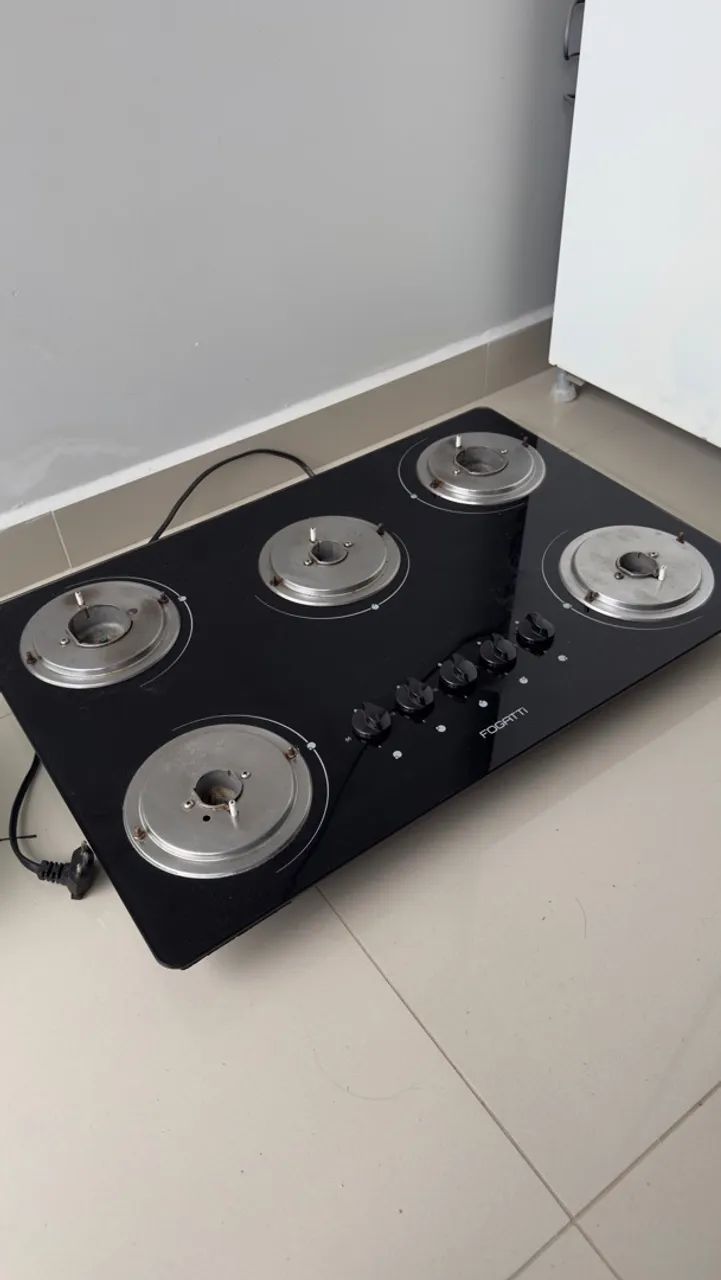 Fogão cooktop de 5 bocas 