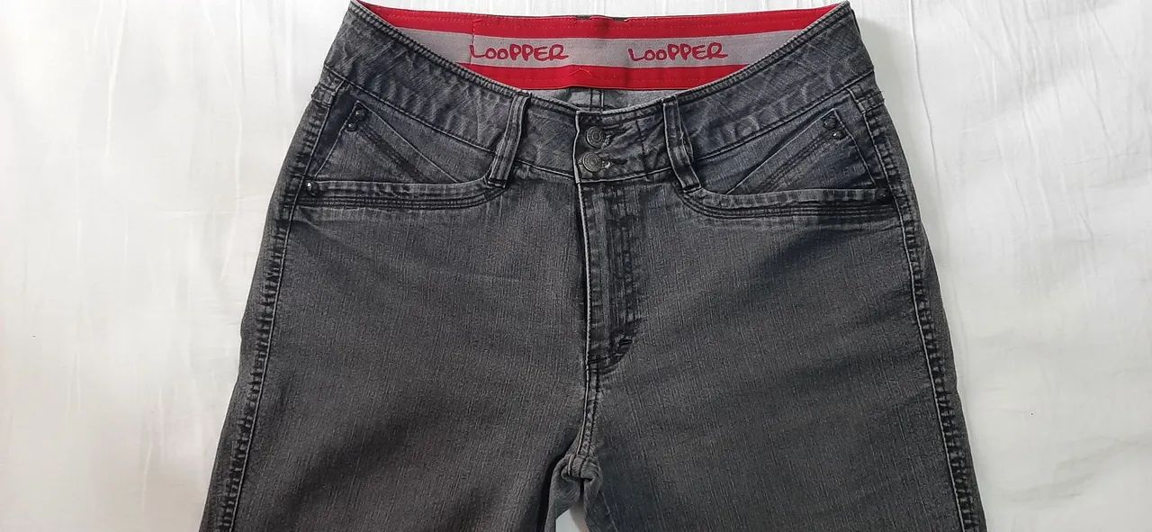 Calça jeans cinza Loopper 48