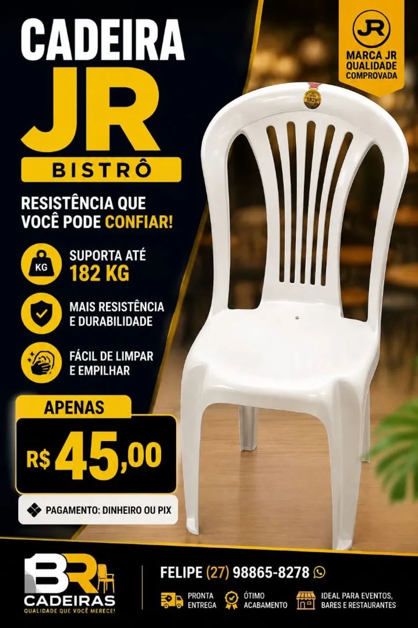 SUPER PROMOÇÃO CADEIRA BISTRO 