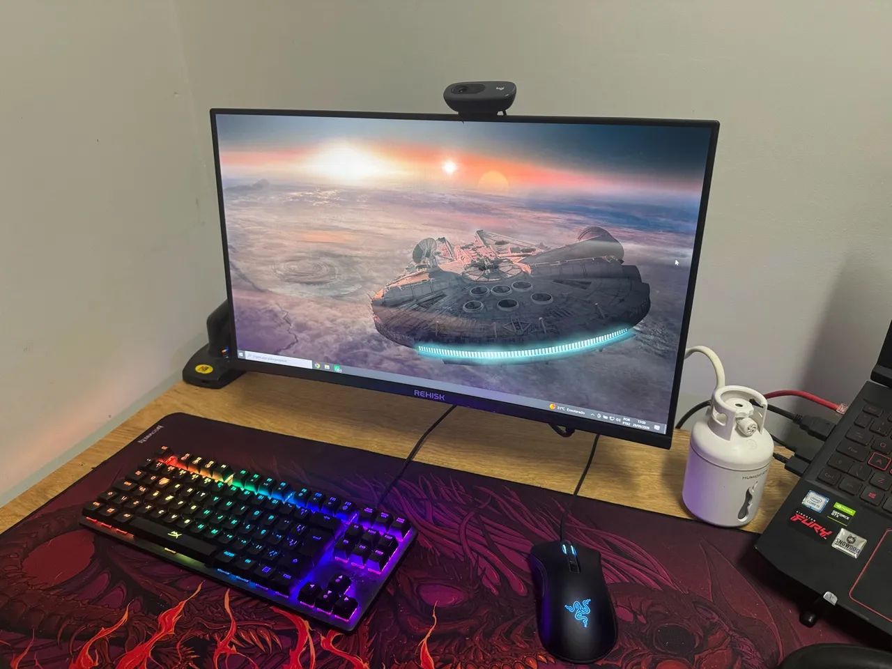 Monitor 24p 180hz curvo ultra fino 