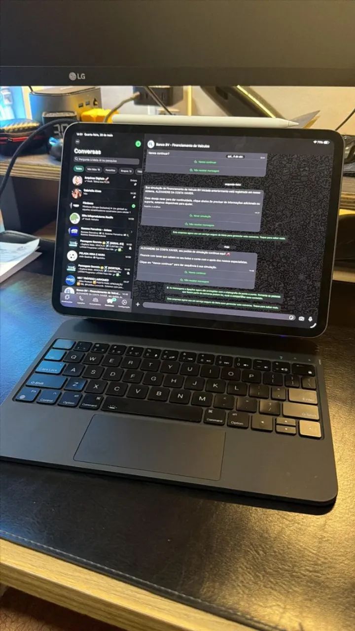 Ipad Pro M5 256gb + Capa Teclado + Apple Pencil Pro
