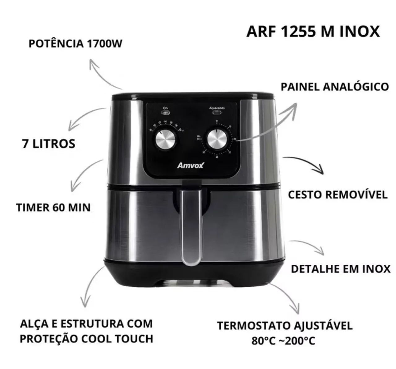 Air fryer 7l  - Foto 2
