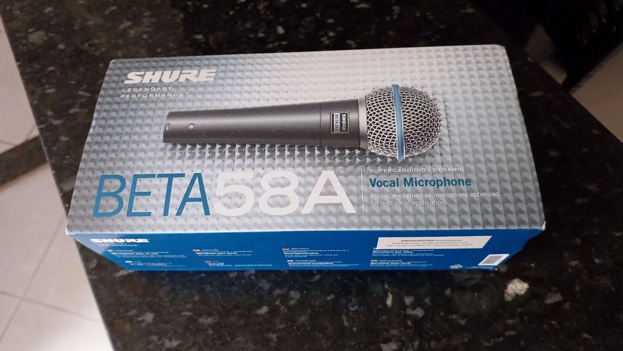 MICROFONE SHURE BETA 58A ORIGINAL ? NUNCA USADO!