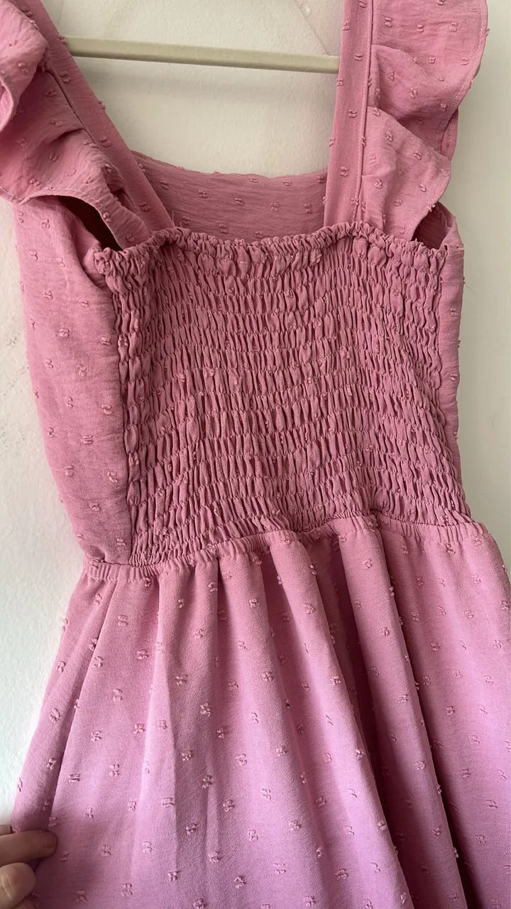 Vestido longo rose  (Tam M) - Foto 4