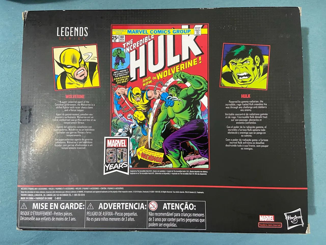 Pack Marvel Legends Wolverine vs Hulk (primeira aparição do Wolverine) - Foto 2