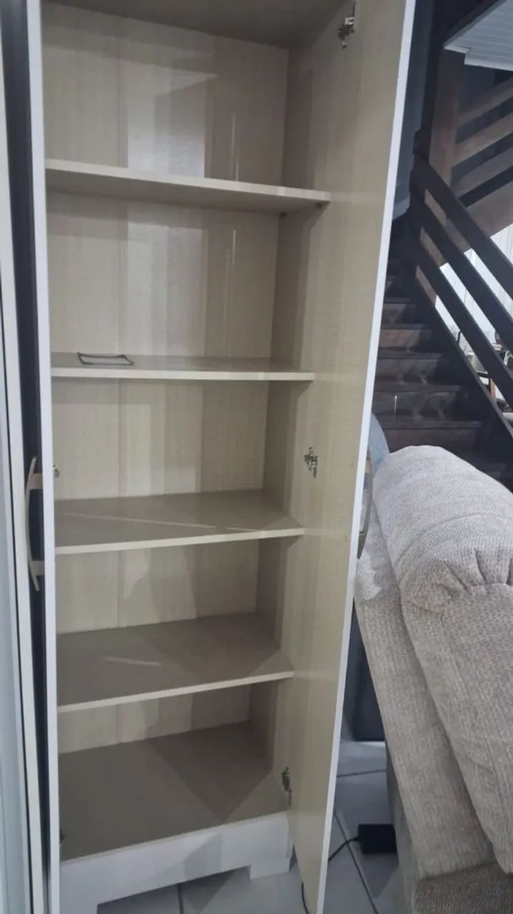 Multiuso 2 Portas com Pés Branco - Foto 2