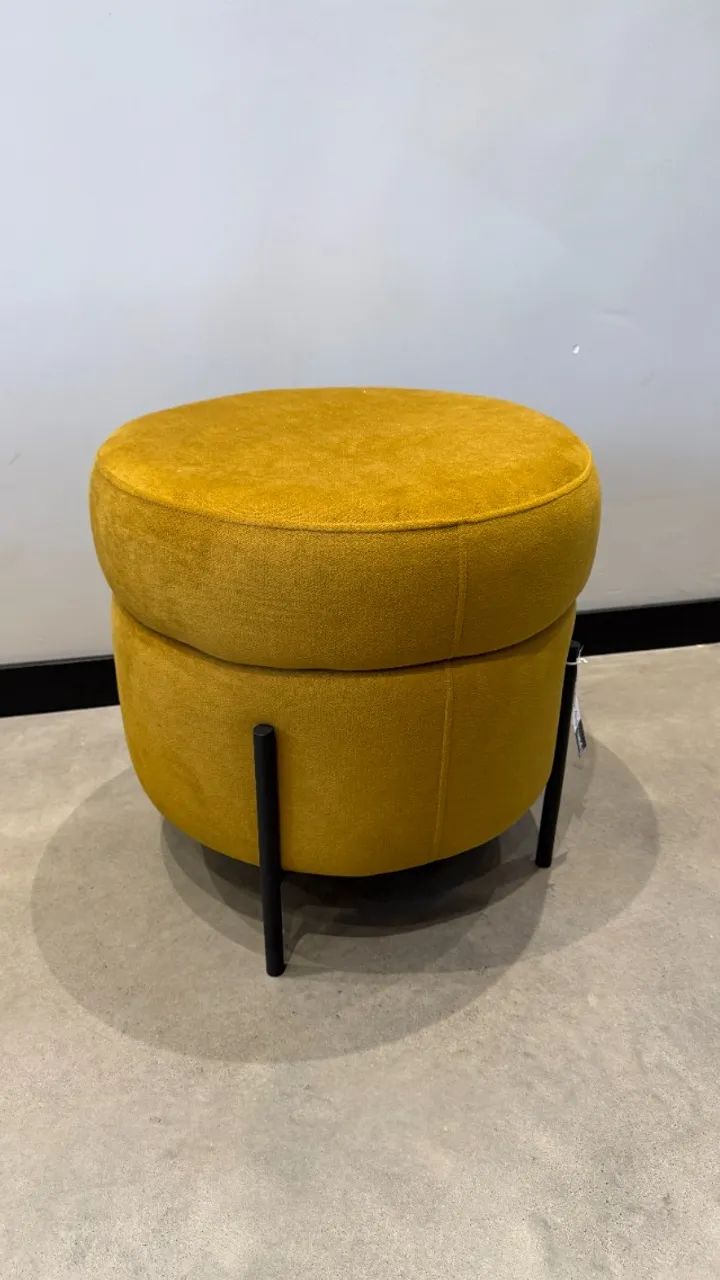 PUFF INDUSTRIAL MOSTARDA - Lyam Decor