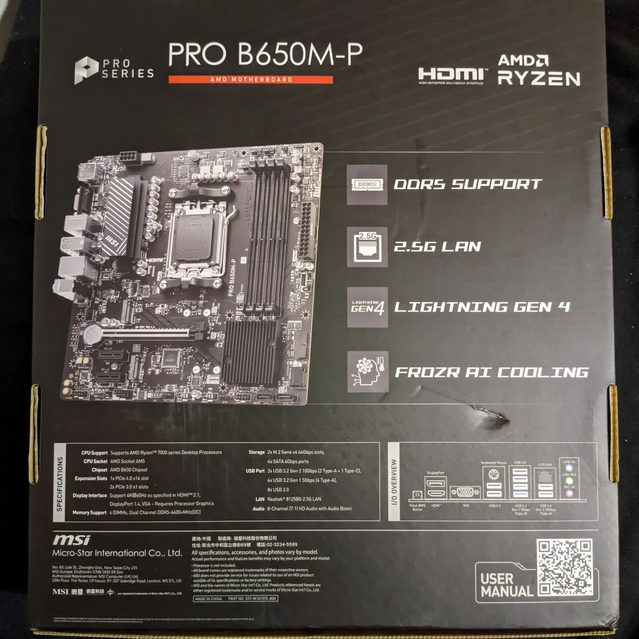 Placa Mãe MSI PRO B650M-P AM5 - Foto 5