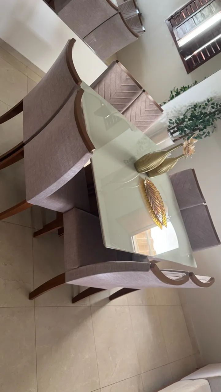 MESA DE JANTAR COM 8 CADEIRAS / ELEGANTE E SOFISTICADA  - Foto 2