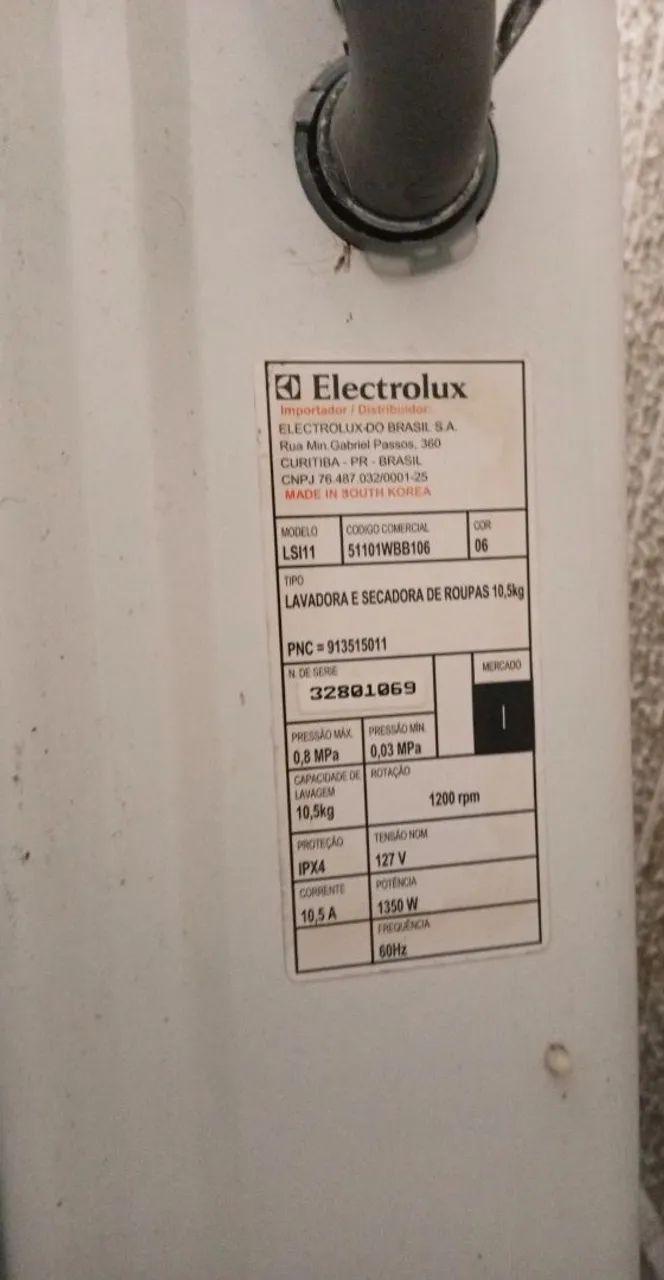 Lava e Seca Electrolux com Defeito na Placa - Foto 5