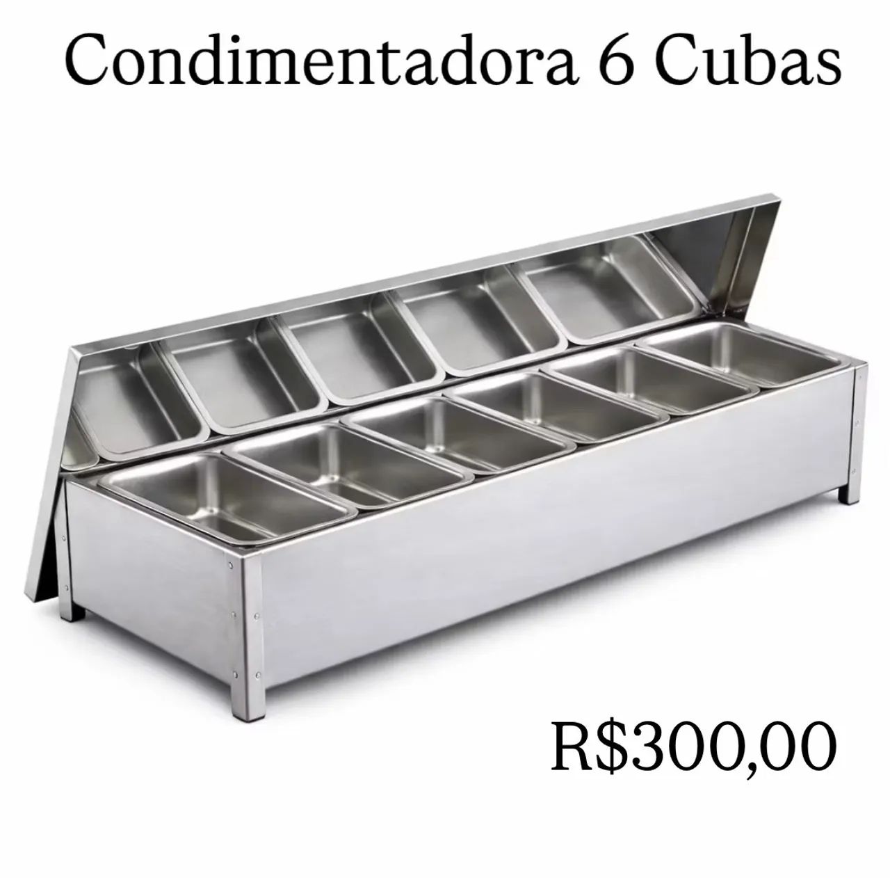 Condimentadora 6 Cubas Profissional  - Foto 3