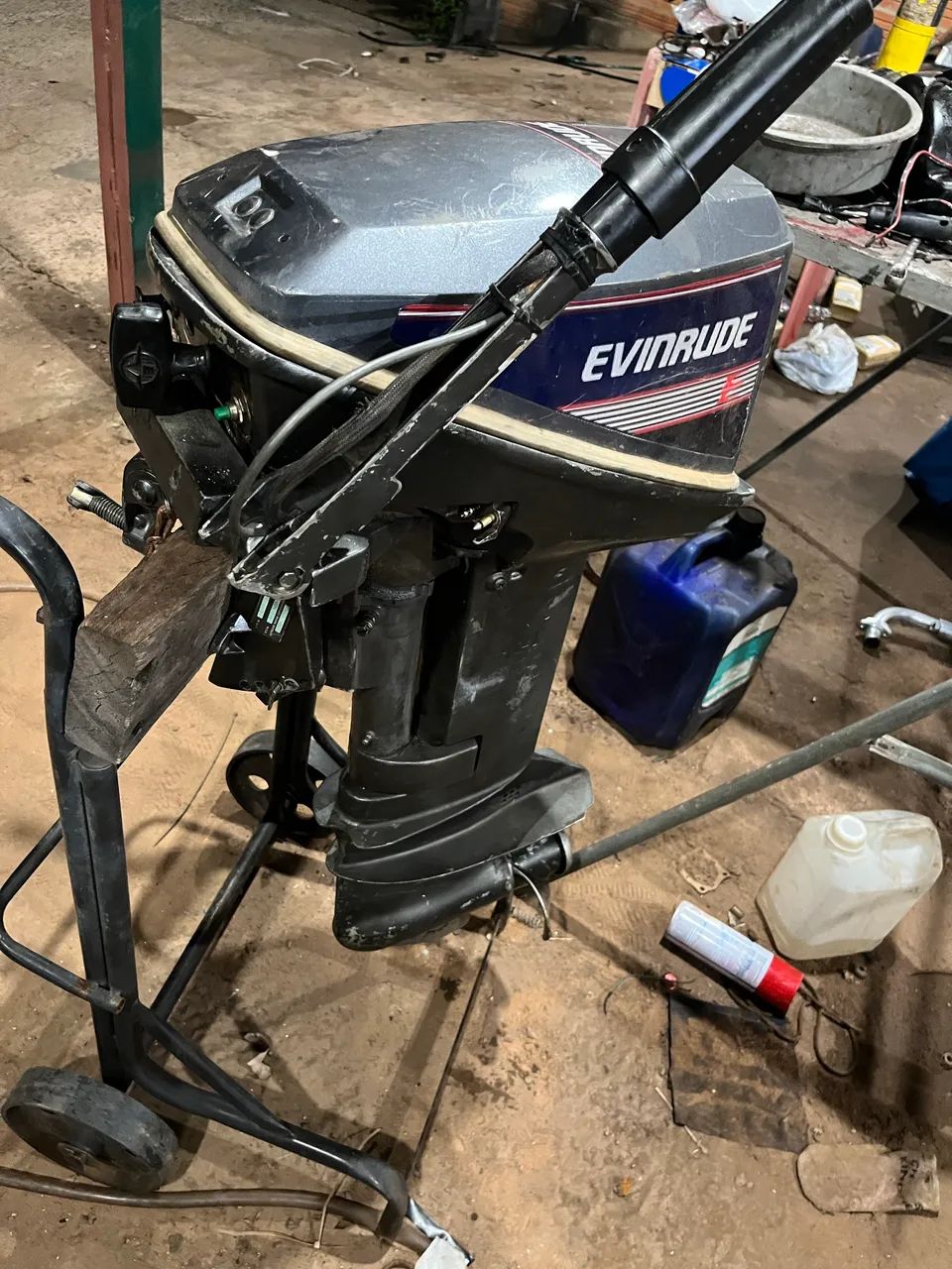 Motor de popa Evinrude 15hp  - Foto 5