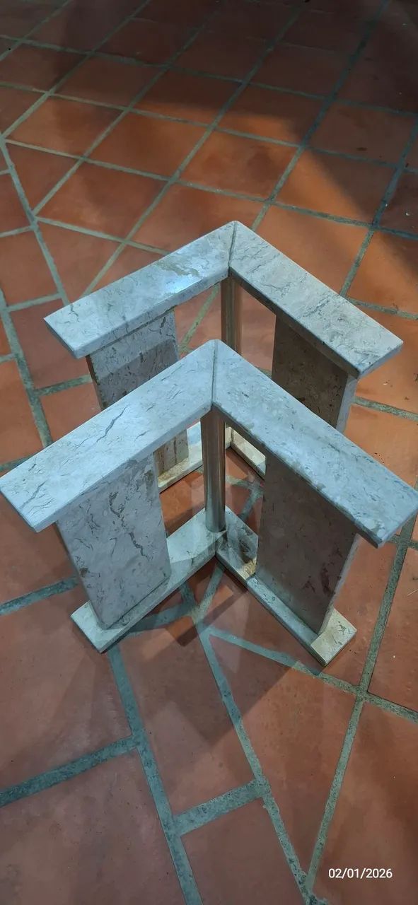 TRAVERTINE MARBLE BASES FOR COFFEE TABLE64962186187906120