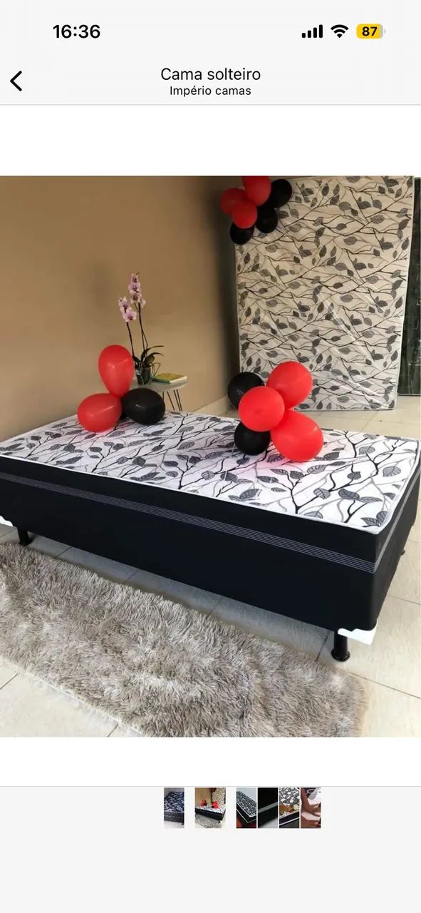 Cama box de solteiro