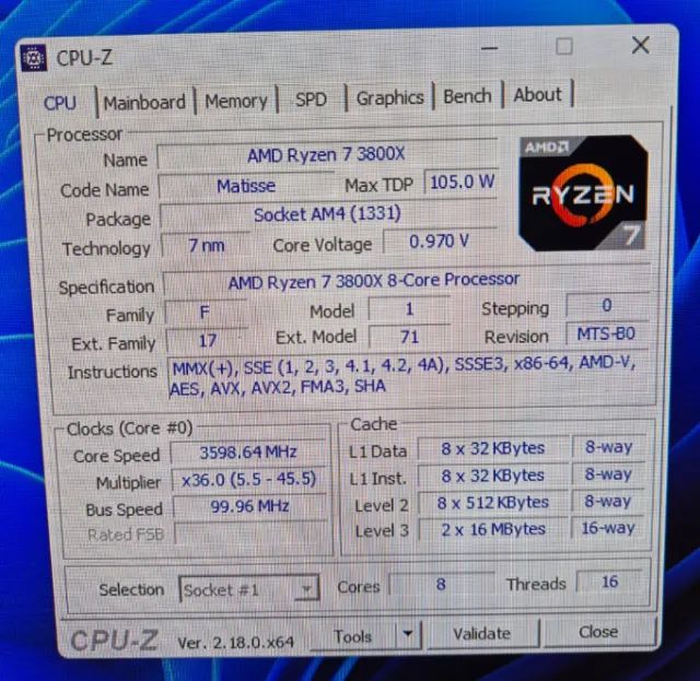 Ryzen 7 3800X - Foto 2