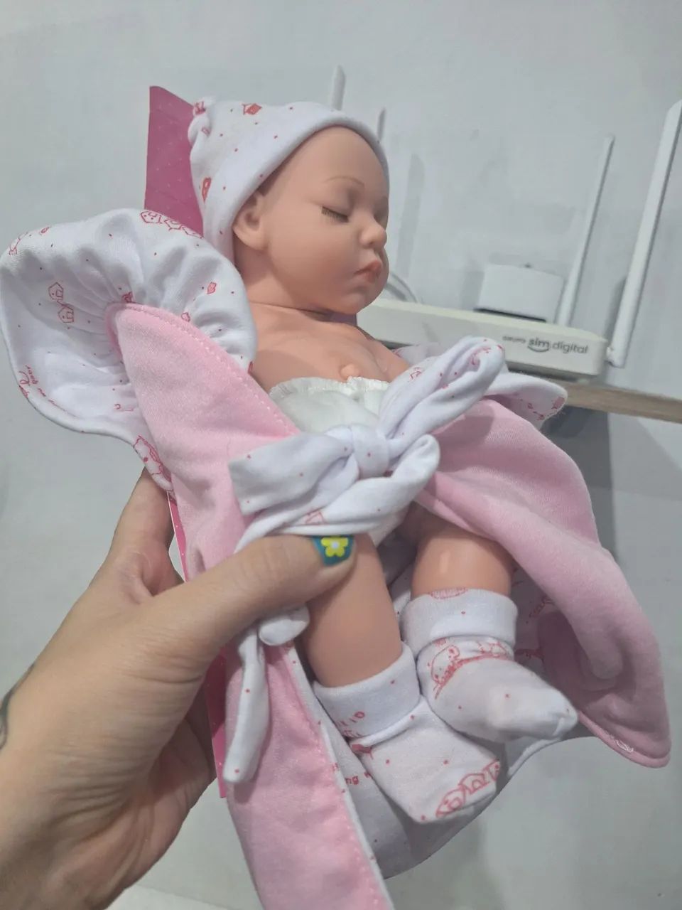 Boneca bebê reborn nova 30cm - Foto 2
