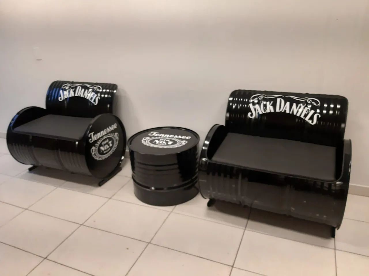 Sofa tambor 3 peças personalizado