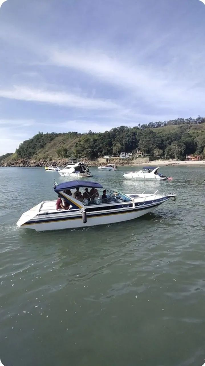 LANCHA COBRA 28 DIESEL - MOTOR VOLVO KAD42 COM APENAS 401H - DOC. OK - ACEITO TROCA<br> - Foto 2