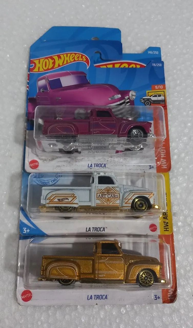 Trio Hotwheels LA TROCA