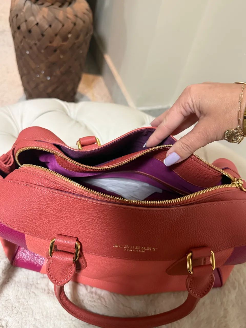 Bolsa Burberry de couro  - Foto 5