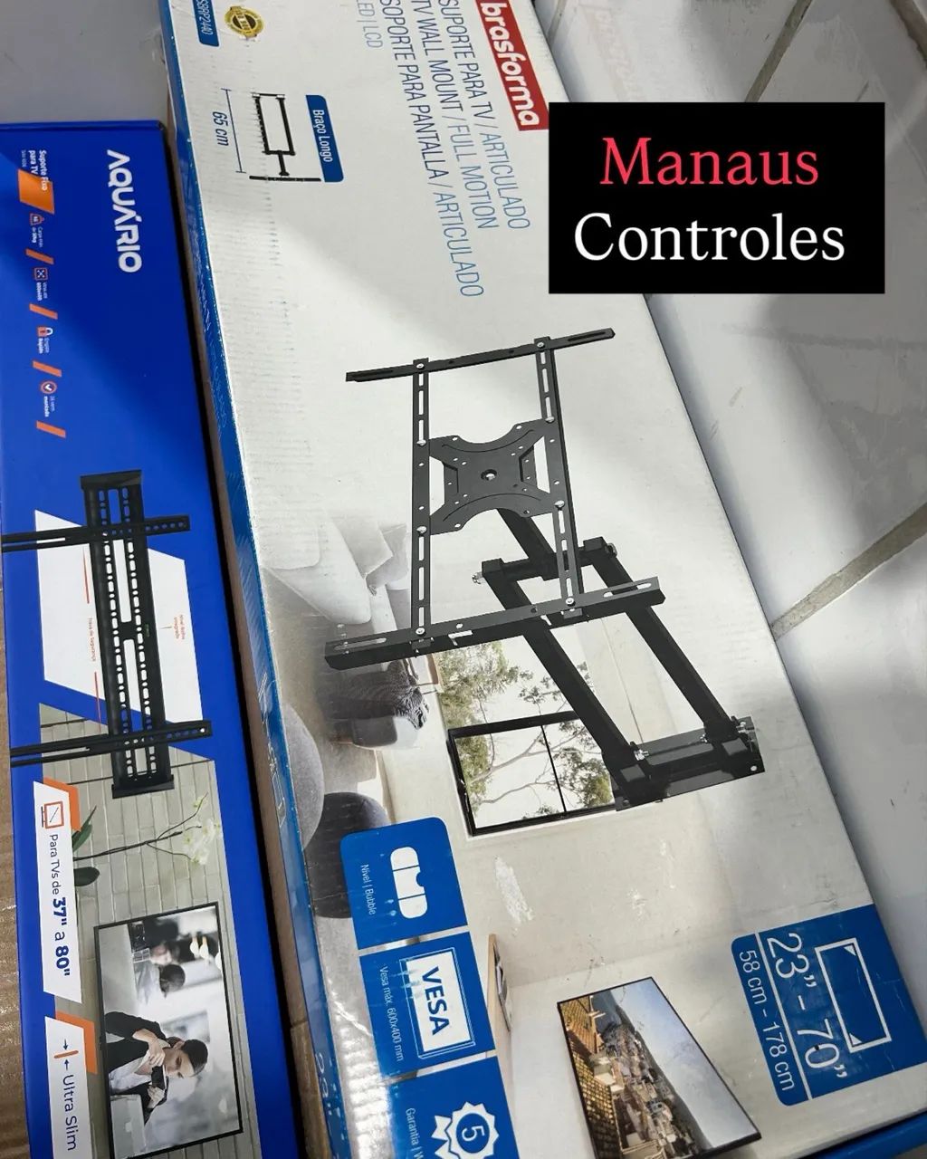Suporte Articulado para Tv de 23 - 70 polegadas braço de 65cm  - Foto 2