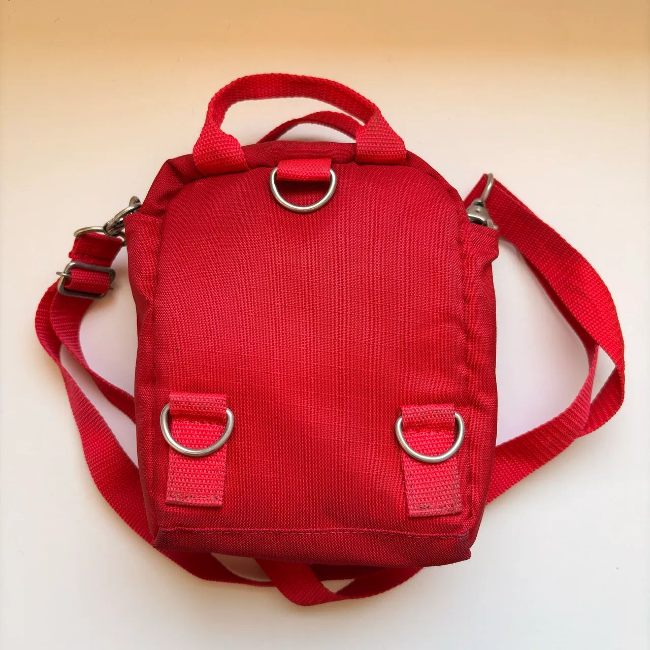 Mochila Mini Square Vermelha Modelaria Sp - Foto 2